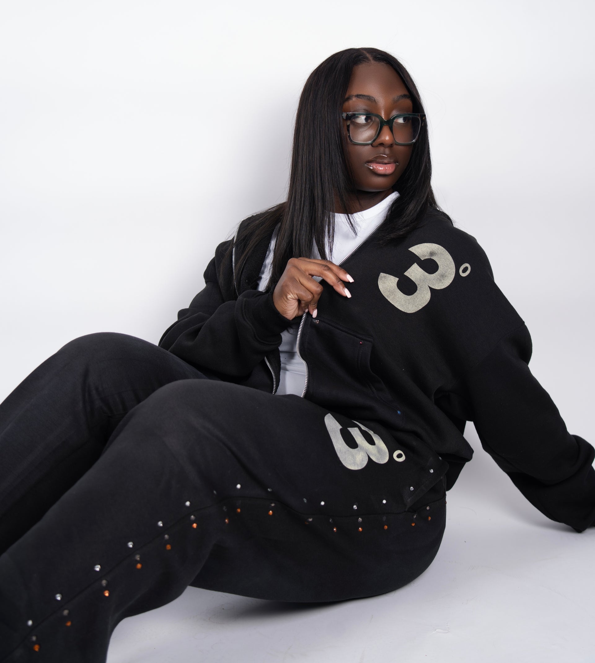 3° Gemstone Jacket Black