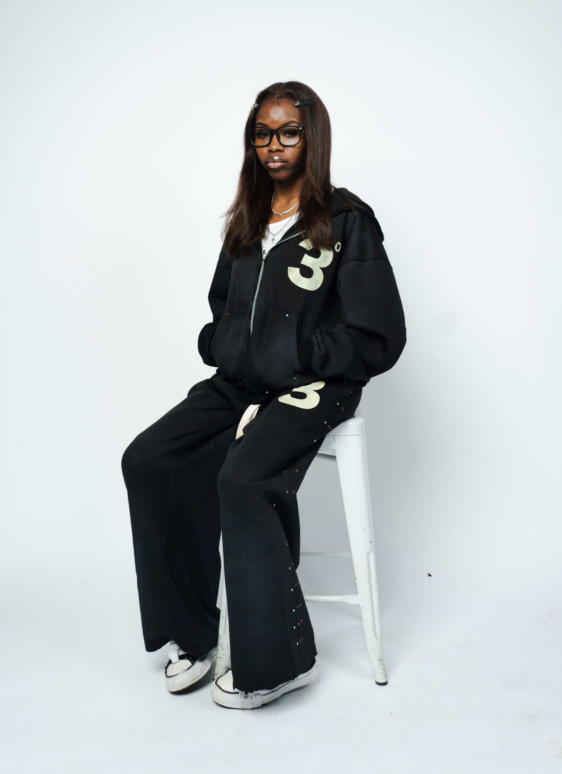 3° Gemstone Tracksuit Black